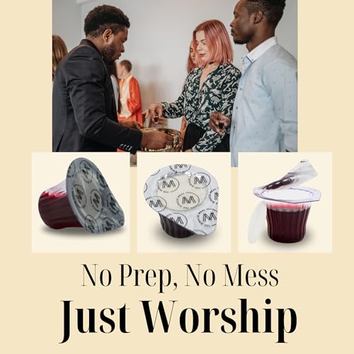 Miracle Meal Communion Cups & Wafer, Larger Tab, Box of 100 Traditional