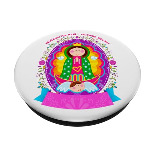 Our Lady Virgen De Guadalupe Sant Mary Catholic Religious PopSockets Adhesive PopGrip - style: Adhesive PopGrip