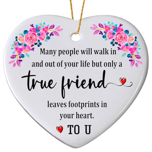 Friends Christmas Ornaments 2026,Best Friend Ornament for Christmas Tree, Friendship Ornament,Friend Gifts for Women Sister - color: Friends