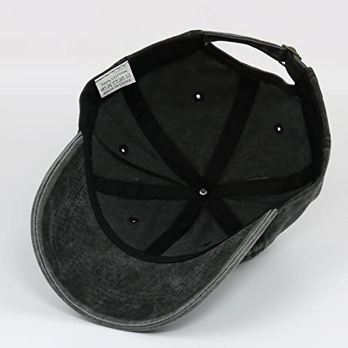 Quanhaigou Baseball Cap Dad Hat Adjustable Fashion Hats for Men Women Polo Trucker Unisex Style Headwear - color: Boat Captian Black