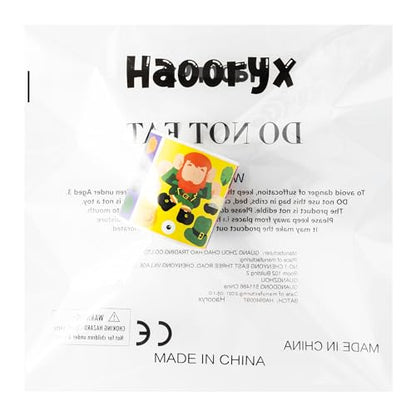 Haooryx St.Patrock’s Day DIY Stickers - 300 Pcs St.Patrock’s Day Make Your Own Shamrock Leprechaun Green Hat Waterproof Vinyl Reusable Laptop Sticker Roll Scrapbook Water Bottle Page Activity Pad - style: St.Patrock's Day 1Roll