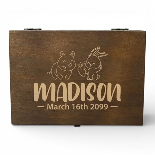 Personalized Baby Memory Box, Newborn & Baby Shower, Gift for Boys or Girls - style: 11. New Born Baby Designs