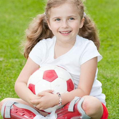 Bracelets for Girls Cross Soccer Bracelets Birthday Gifts for Girl - color: 5# Soccer Girl