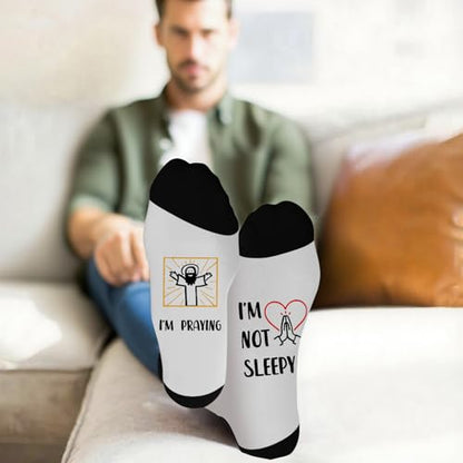 Christian Gifts, Religious Gifts for Men, Bible Verse Pastor Gift, Easter Inspirational Baptism faith Gift, Encouragement Birthday Presents, Christian Jesus Socks