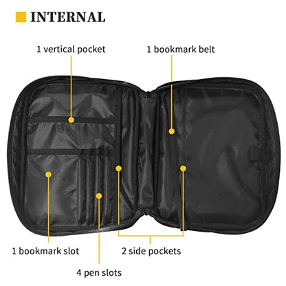 Coldinair Fire Flame Soccer Print Bible Cover Holders for Men Teens Kids Boys,Carrying Book Case Church Bag Bible Bags with Handle and Zippered Pocket - color: Fire Flame Soccer