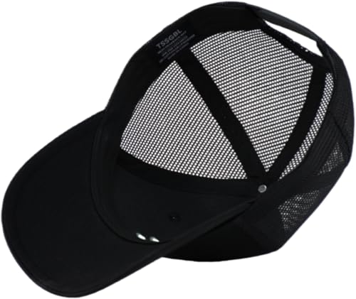 TSSGBL Various Gift Hats for Men - M L XL XXL Big Head Fit, Adjustable Mesh Trucker Ball Cap, Ideal Gifts - color: Black ( Lucky Shamrock ), size: One Size