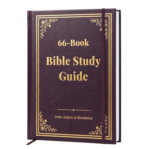 66-Page Bible Study Guides and Devotional Journal with Daily Scripture Quotes, Prayer Prompts, Cross-References, and Reflection Guides - A Comprehensive Year-Long Plan and Christian Gift