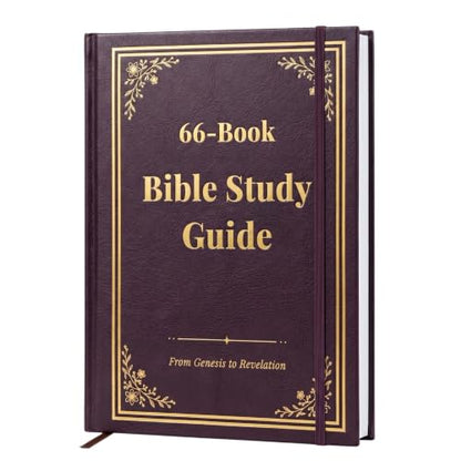 66-Page Bible Study Guides and Devotional Journal with Daily Scripture Quotes, Prayer Prompts, Cross-References, and Reflection Guides - A Comprehensive Year-Long Plan and Christian Gift