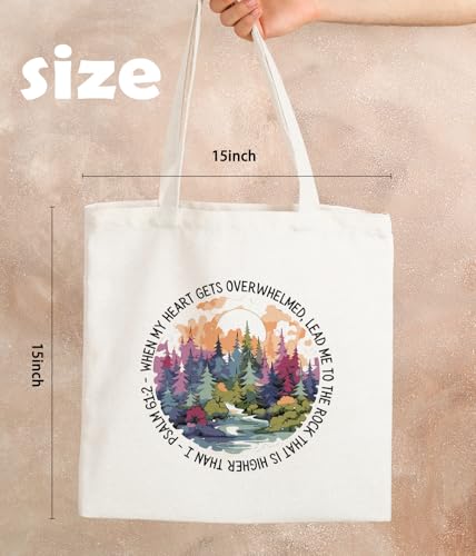 Christian Jesus Inspirational Canvas Tote Bag for Church Baptism - color: Jesus6