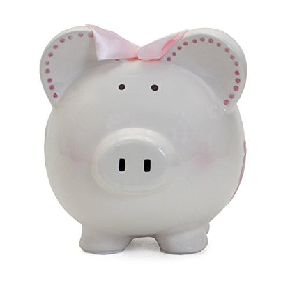 Child to Cherish Ceramic Piggy Bank for Girls, Sparkle Ballet - color: Sparkle Ballet