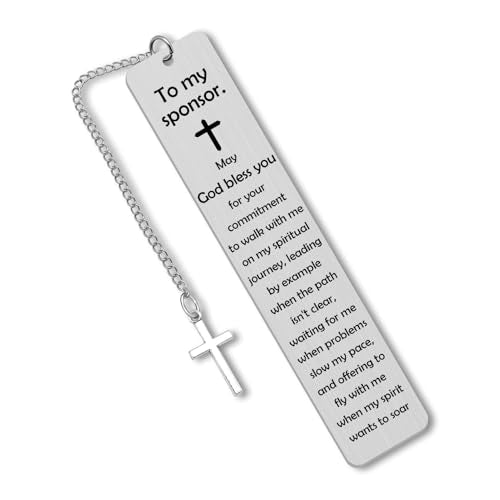 Confirmation Sponsor Gifts Bookmark for Reading Sponsor Gifts for Men Women Book Marks for Book Lovers Sponsors Appreciation Gift Reading Accessory for Books Christmas Birthday Gift for Sponsors - color: Confirmation Sponsor Bookmark