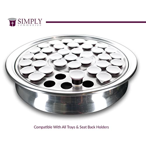 Simply Prefilled Communion Cups with Bread, 600 Count – 100% Concord Grape Juice & Unleavened Bread, Dual-Compartment Design, Tray & Pew Seatback Compatible - size: 600 - Box