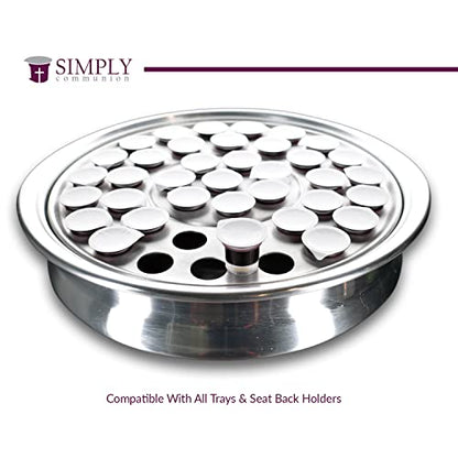 Simply Prefilled Communion Cups with Bread, 600 Count – 100% Concord Grape Juice & Unleavened Bread, Dual-Compartment Design, Tray & Pew Seatback Compatible - size: 600 - Box