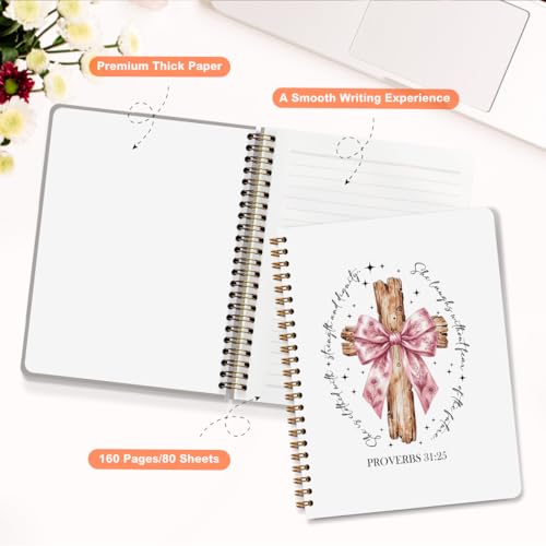 Church Notes Bible Journal for Women, Christian Gifts for Women Girls - color: Butterfly Cross