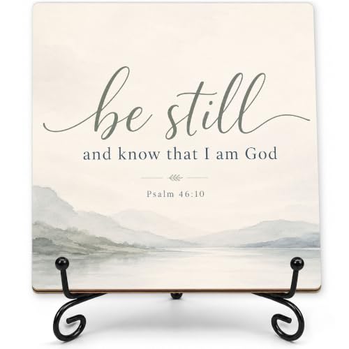 Be Still and Know That I Am God Wood Sign 5.1" Christian Decor(037 - color: Be still8