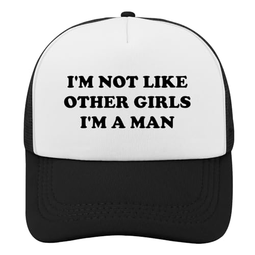 Black Trucker Hat with Funny Saying, Funny Hat for Men & Women - color: Allblack-12