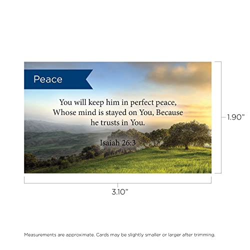 Logos Trading Post Isaiah 26:3 Pass It On Scripture Cards, Pack of 25 - color: Isaiah 26:3