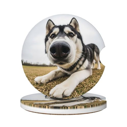 Car Coasters for Cup Holder 2 Pack - Dog - color: Dog