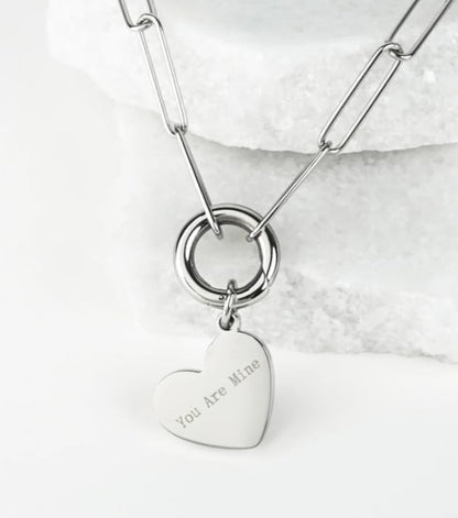 The Chosen: You Are Mine Necklace - color: Silver