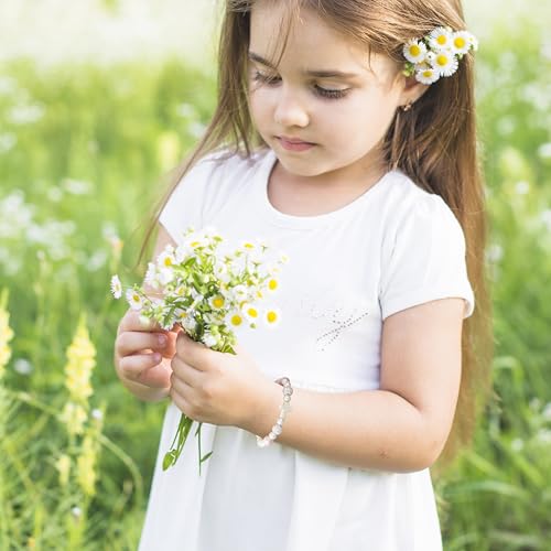 First Communion Confirmation Gifts for Girls, Cross Natural Beads Bracelet Christian Religious Jewelry Gifts for Kids Teen Girls - style: Confirmation