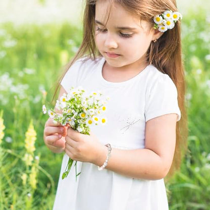 First Communion Confirmation Gifts for Girls, Cross Natural Beads Bracelet Christian Religious Jewelry Gifts for Kids Teen Girls - style: Confirmation