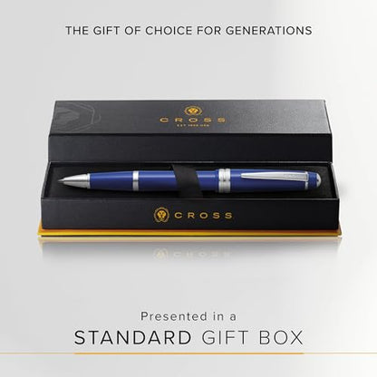 Cross Bailey Light Rollerball Pen, Polished Blue, Medium Point, Black Ink - color: Polished Blue
