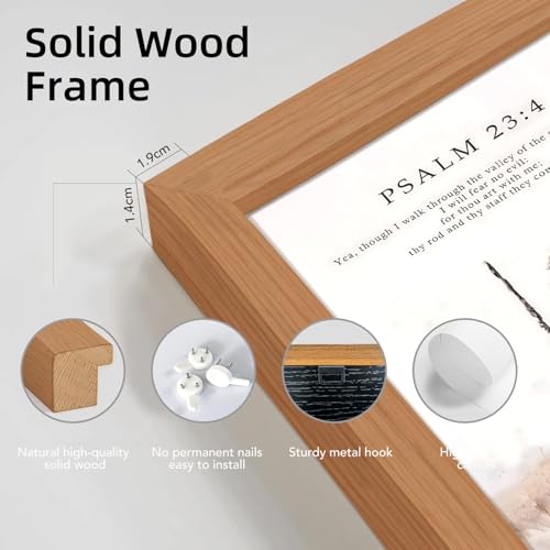 HCJWCXD 3Pcs Framed Christian Wall Art Bible Verse Canvas Prints 16x24Inch - color: Bible Verses Wood Framed, size: 16x24 Inches