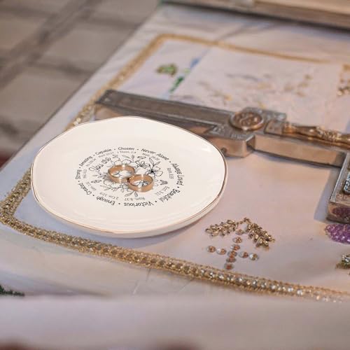 God Says You Are AmazingRing Dish – Christian Ceramic Jewelry Tray for Women, Inspirational Bible Verse Trinket Holder Gift for Her, Religious Baptism Gift - color: You Are Amazing