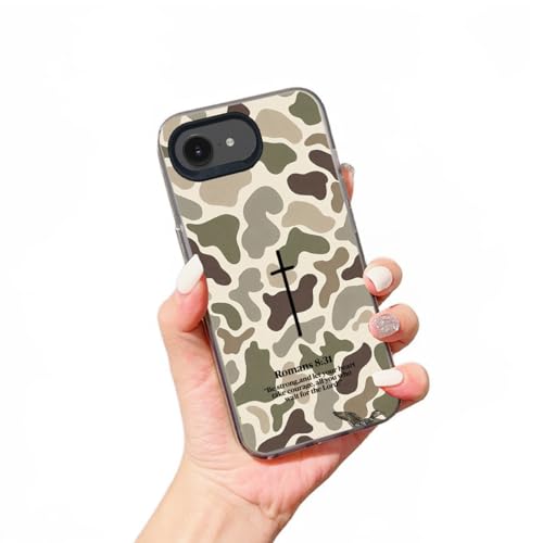 Christian Cross Camo Phone Case Compatible with iPhone 16e/17e - color: Camouflage Cross, size: for iPhone 16e/17e 6.1"