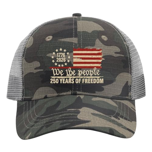 U.S. 250th Anniversary 250 Years Freedoms 1776-2026 Baseball Hats Funny - color: U.s. 250th Anniversary 250 Years Freedoms 1776-20263