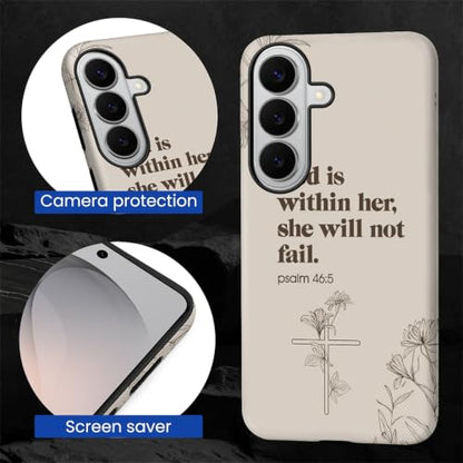 Compatible with Samsung Galaxy S26 Full Body Matte Case Hard Shell Shockproof Screen Lens Protection for Girl Boy Cute Pattern Christian Bible Verse Religious Scripture Jesus - color: Christian Bible Verse Religious Scripture Jesus, size: Samsung Galaxy S