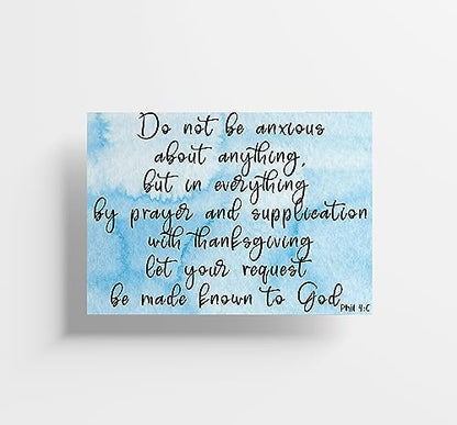 Red Door Inspirations Prayer Request and Praise Cards 3x4 inch - Pack of 50 - Made in the USA! (Blue Prayer Request Praise Cards)