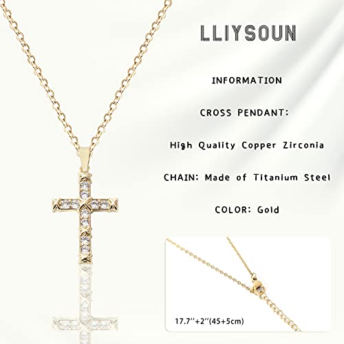 Cross Pendant Necklace for Women Jewelry Gold Cross Necklaces for Women Cross Necklace Minimalist Trendy Jewelry Valentines Day - style: CN7