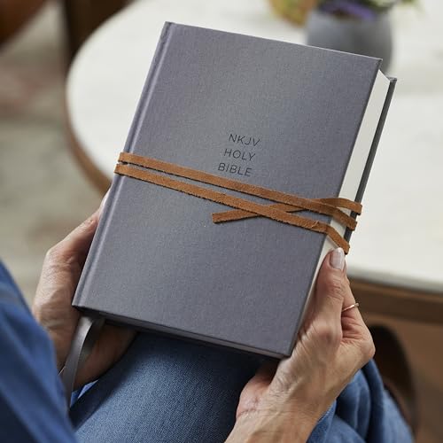 NKJV, Journal the Word Bible: Reflect, Journal or Create Art Next to Your Favorite Verses (Cloth over Board, Gray, Red Letter, Comfort Print): ... or Create Art Next to Your Favorite Verses