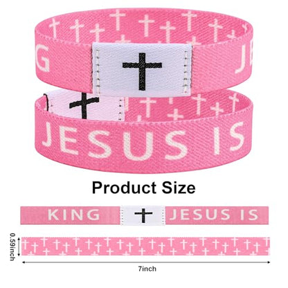 Daily Bible Verse Bracelet, Christian Bracelet for Women Men, Christian Jesus Jewelry Gifts Wristband - style: Purple