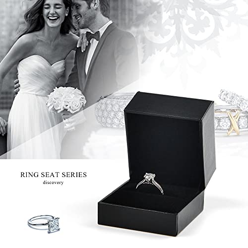 Oirlv Black Ring Box,Ring Gift Box for Engagement/Proposal/Wedding - color: Ring box