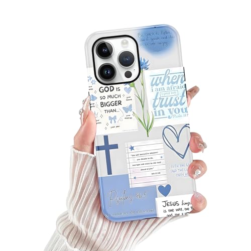 Cute Blue Jesus Christian Phone Case for iPhone 14 Pro 6.1'' - color: Blue, size: iPhone 14 Pro