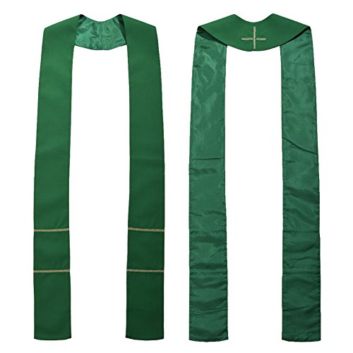 BLESSUME Church Pastor Mass Stole - color: Green