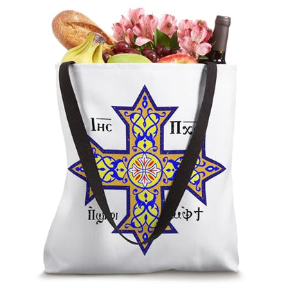 COPTIC CROSS COPTIC ORTHODOX CHURCH EASTERN CHRISTIAN SYMBOL Tote Bag