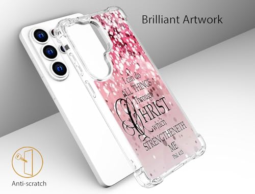 for Samsung Galaxy S26 Ultra Case - Pink Bible Verses - color: Pink Bible Verses, size: Galaxy S26 Ultra