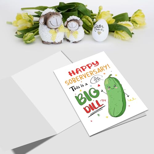 Nchigedy Funny Sobriety Card for Men Women, Sober Aniversary Card for Him Her, Soberversary Cards for Boyfriend Girlfriend - color: #14