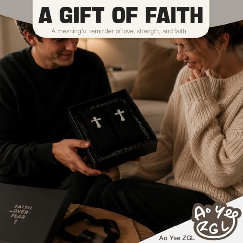 3 Pairs Unisex Cross Socks,Gifts for Christian: Easter Christmas - color: Philippians 4:13 - Black