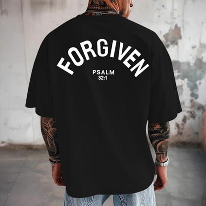 Christian Jesus Shirts for Men God Religious Faith Shirt Bible Verse Inspirational Oversized Graphic Tees Tops - color: Black, size: Medium