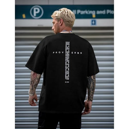 Christian Jesus Faith Shirts for Men Religious Cross Bible Verse T-Shirt - color: Black, size: Medium