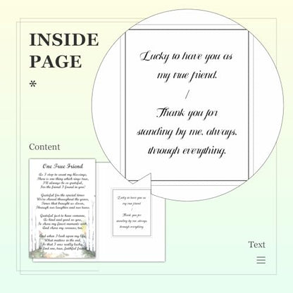 Personalized Thank You Cards with Envelopes, Thank You Card for Friends - color: DXI#036