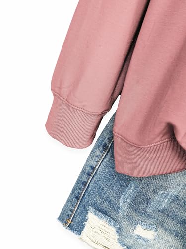 Christian Sweatshirts for Women Faith Tops Long Sleeve Shirts - color: Rose Gold, size: Medium