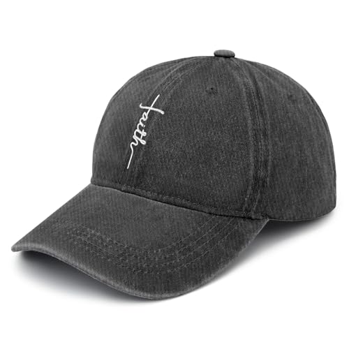 Y'Alls Need Jesus Hats for Mens Aesthetic Washed Distressed Baseball Cap - color: Walk With Jesus 3