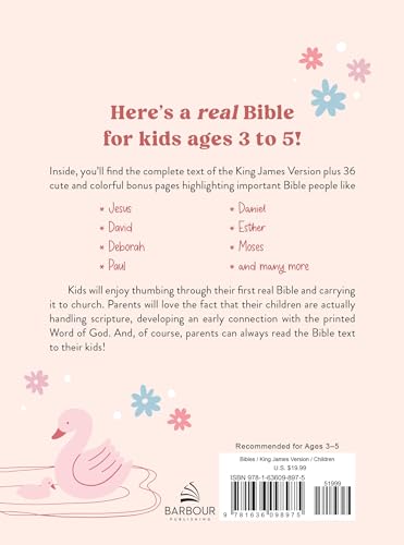 My First Real Bible (Girls' Cover): King James Version