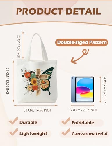 Bible Bags for Women, Christian Tote Bag, Gifts for Christian Women - color: Faith