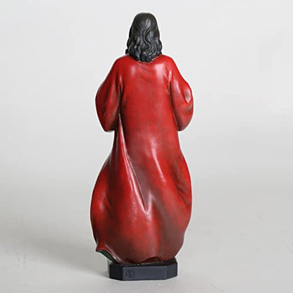 BC Catholic Sacred Heart of Jesus Statue 10" H Jesus Christ Art Sculpture - size: 10 inches H